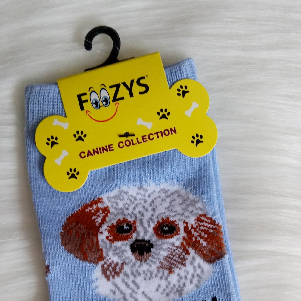 Foozys Shih Tzu Novelty Crew Socks